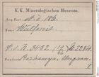 Etiketten zu Wulfenit (NHMW-MIN-Ad186)